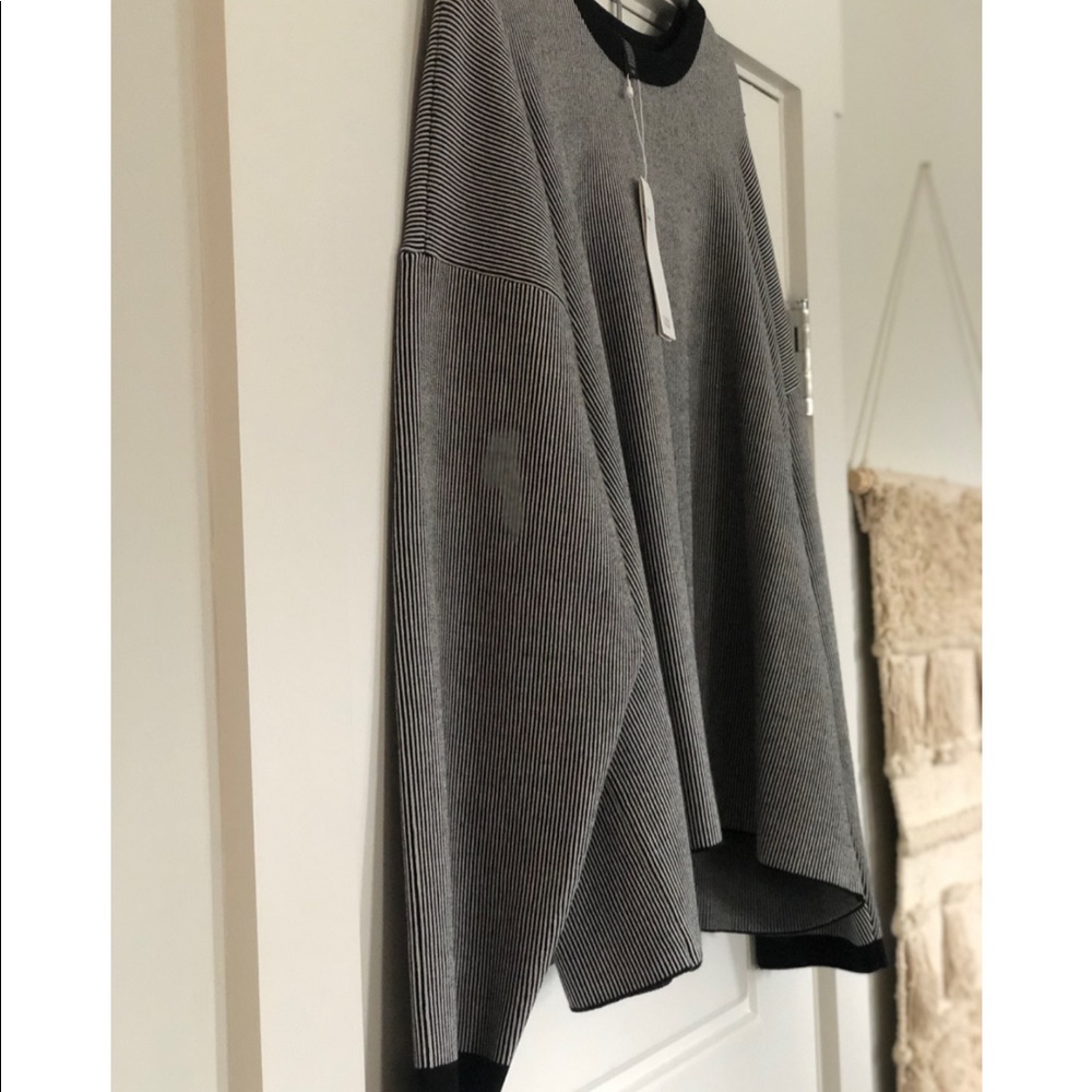 NWT Eileen Fisher Stripped Tencel Sweater - Sz: L